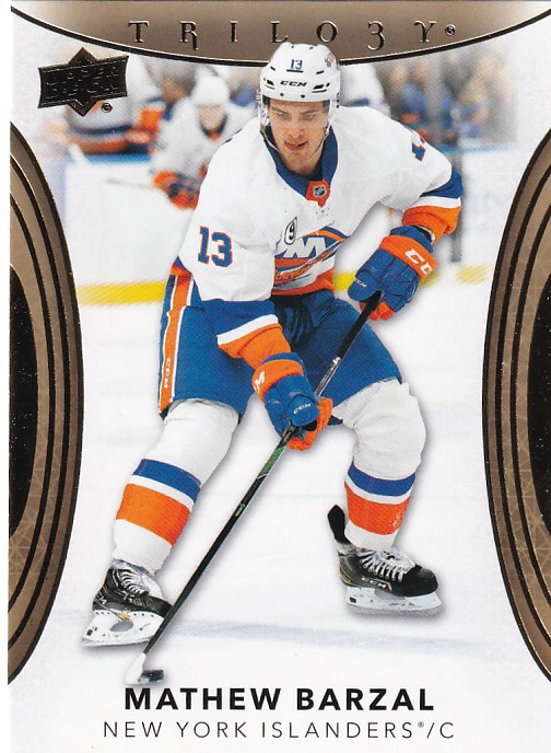 Hokejová karta Mathew Barzal UD Trilogy 2022-23 řadová č. 22