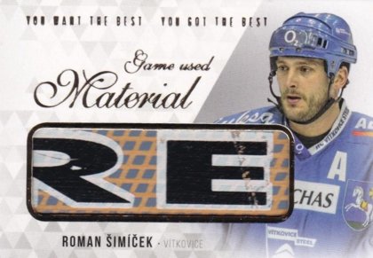 Hokejová karta Roman Šimíček OFS 2018-19 Série 2 "Best" Memorabilia Update