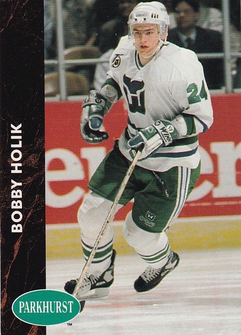 Hokejová karta Bobby Holík Pro Set Parkhurst 1992-93 řadová č. 290