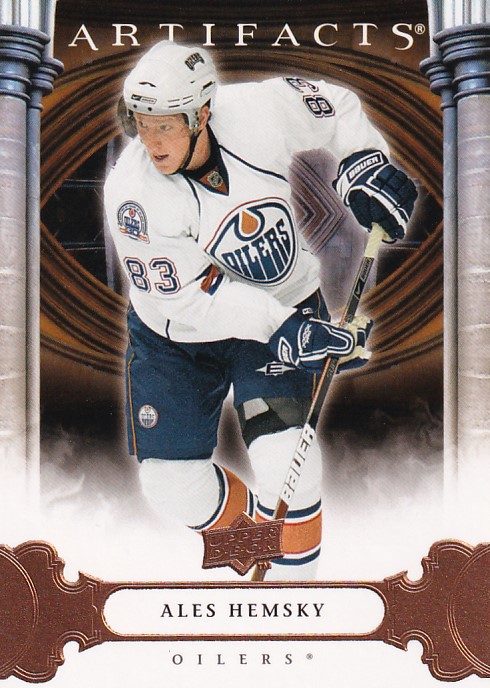 Hokejová karta Aleš Hemský UD Artifacts 2009-10 řadová č. 65