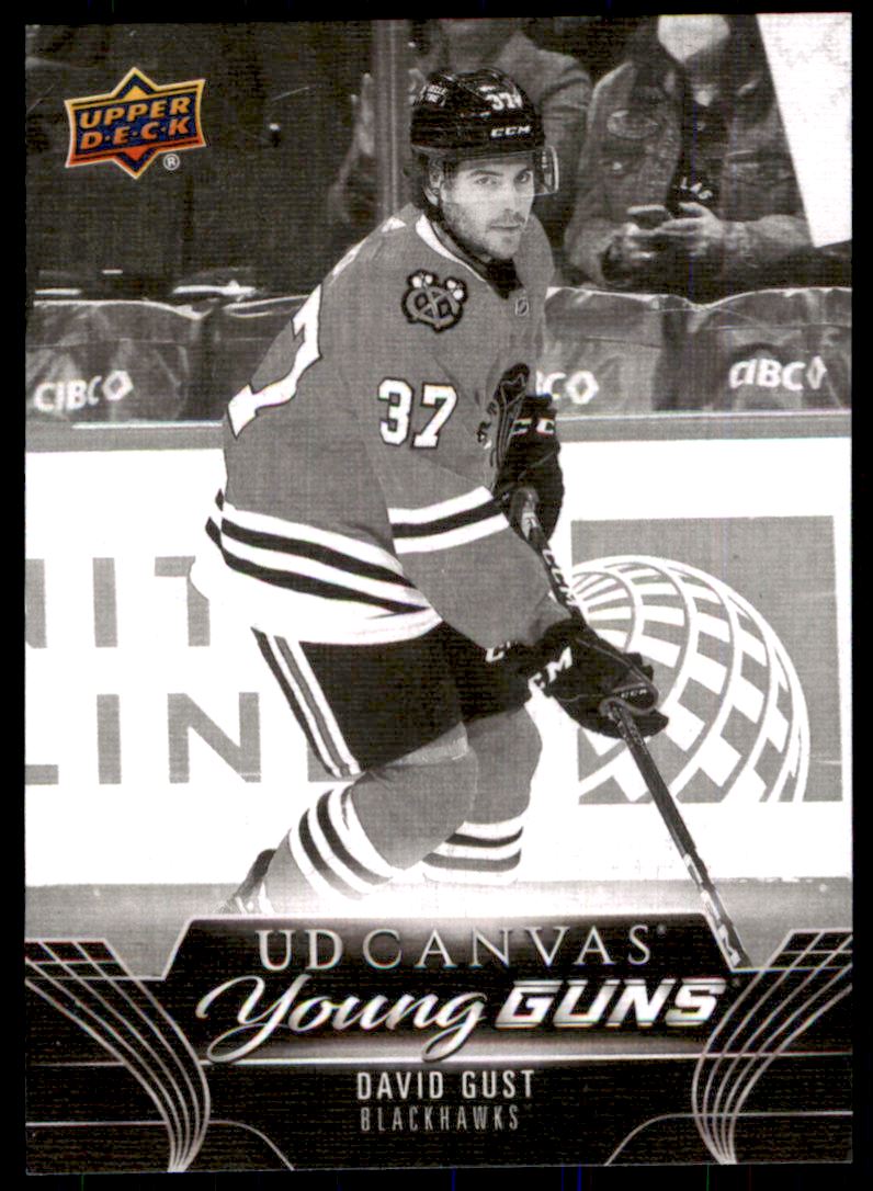 Hokejová karta David Gust UD S1 2023-24 Young Guns UD Canvas BLACK č. C104