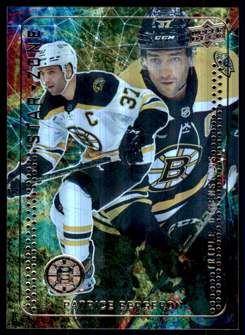 Hokejová karta Patrice Bergeron UD S1 2023-24 Star Zone č. SZ-19