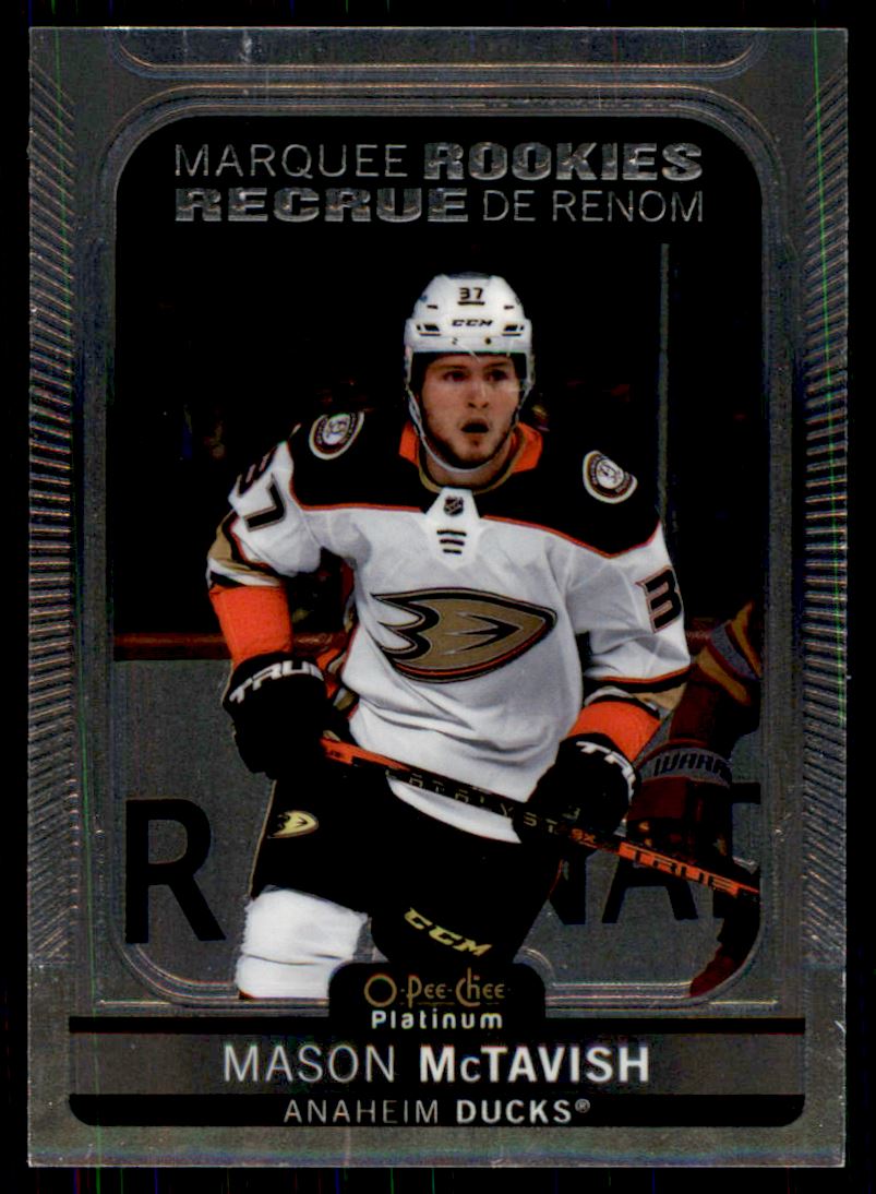 Hokejová karta Mason McTavish OPC Platinum 2021-22 Marquee Rookies č. 269