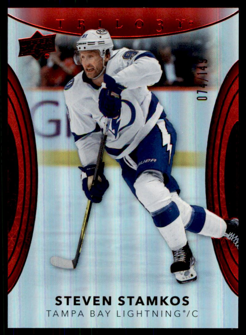 Hokejová karta Steven Stamkos UD Trilogy 2022-23 Red /149