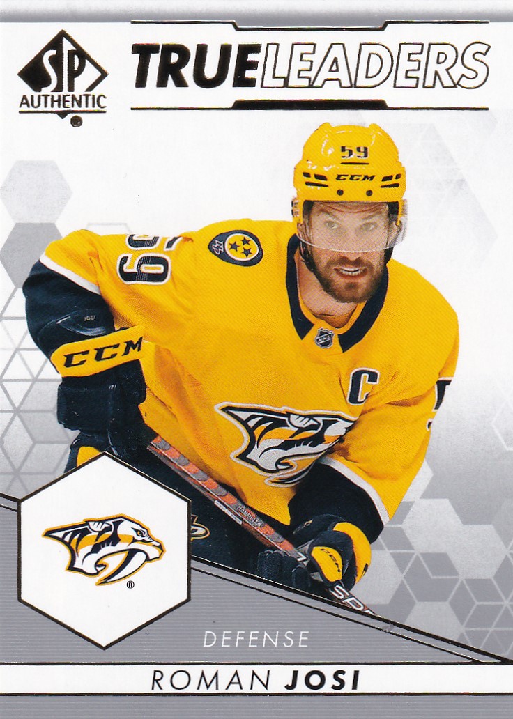 Hokejová karta Roman Josi UD SP Authentic 2022-23 True Leaders č. TL-6