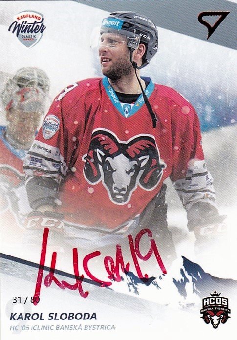 Karol Sloboda Winter Classic Autograph Tipsport Liga 2018-19 W.C. 31/80