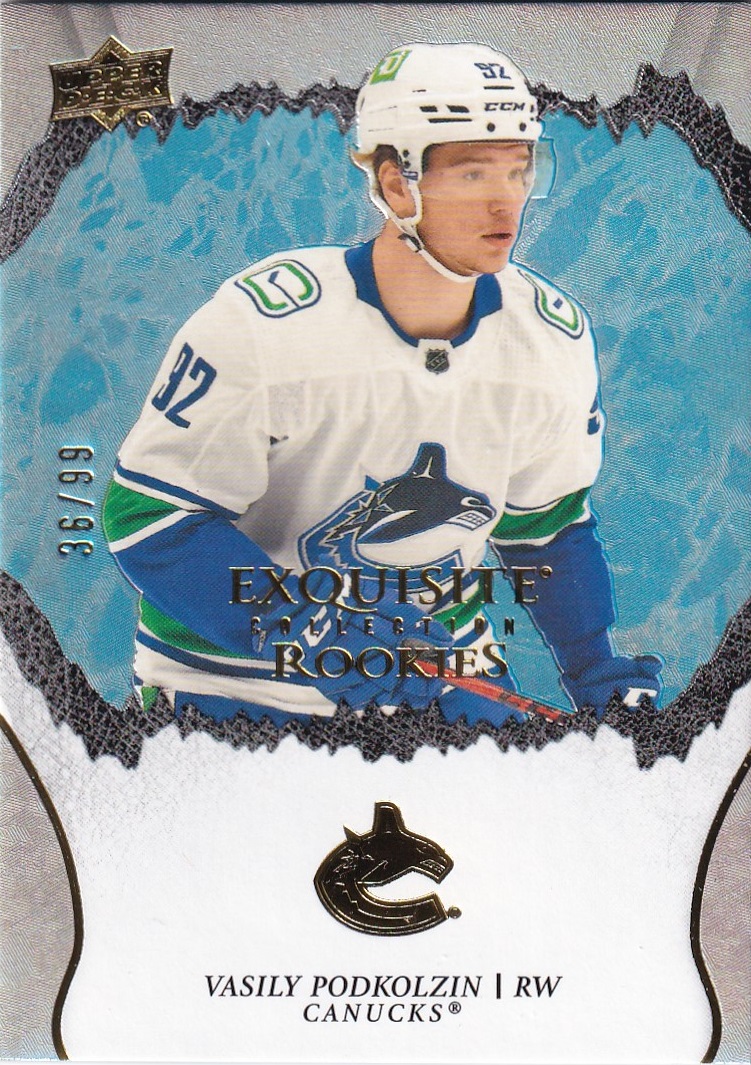 Hokejová karta Vasily Podkolzin UD Exquisite 2021-22 Rookies Collection /99 č. R-41