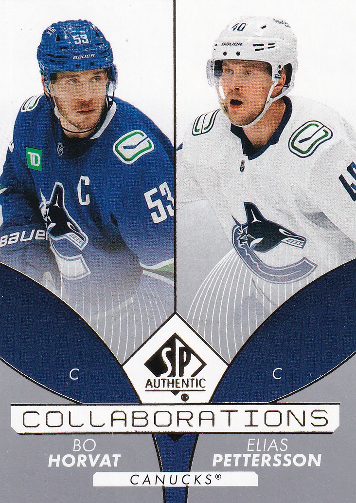 Hokejová karta Horvat / Pettersson UD SP Authentic 2022-23 Collaborations č. C-18