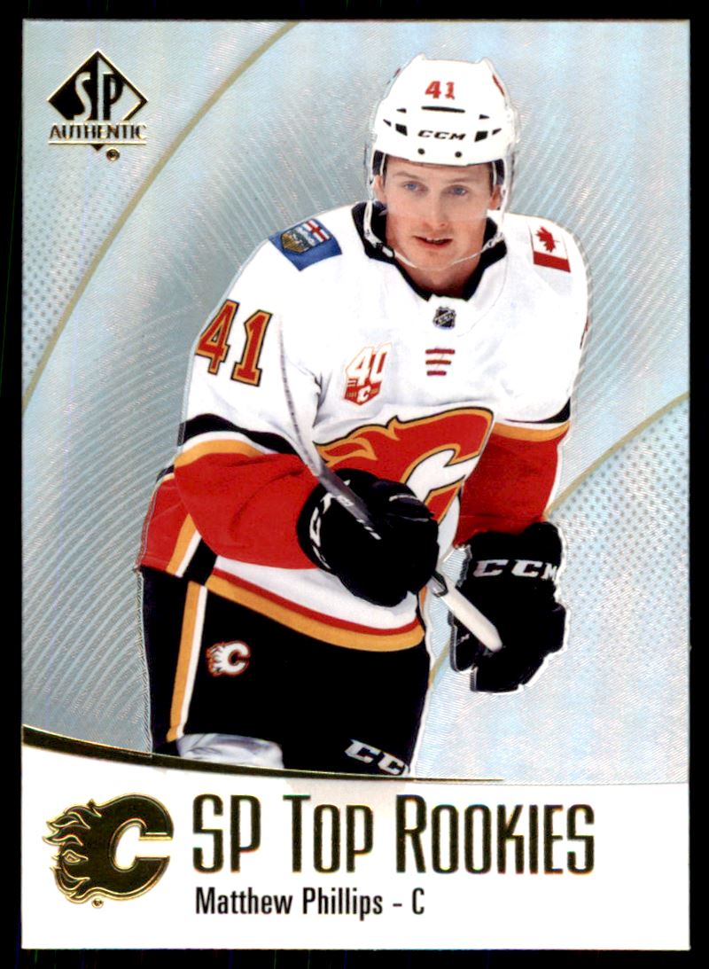 Hokejová karta Matthew Phillips UD SP Authentic 2021-22 SP Top Rookies č. TR-38