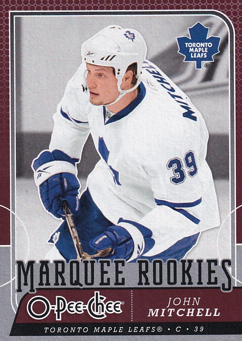 Hokejová karta John Mitchell OPC 2008-09 Marquee Rookies č. 796
