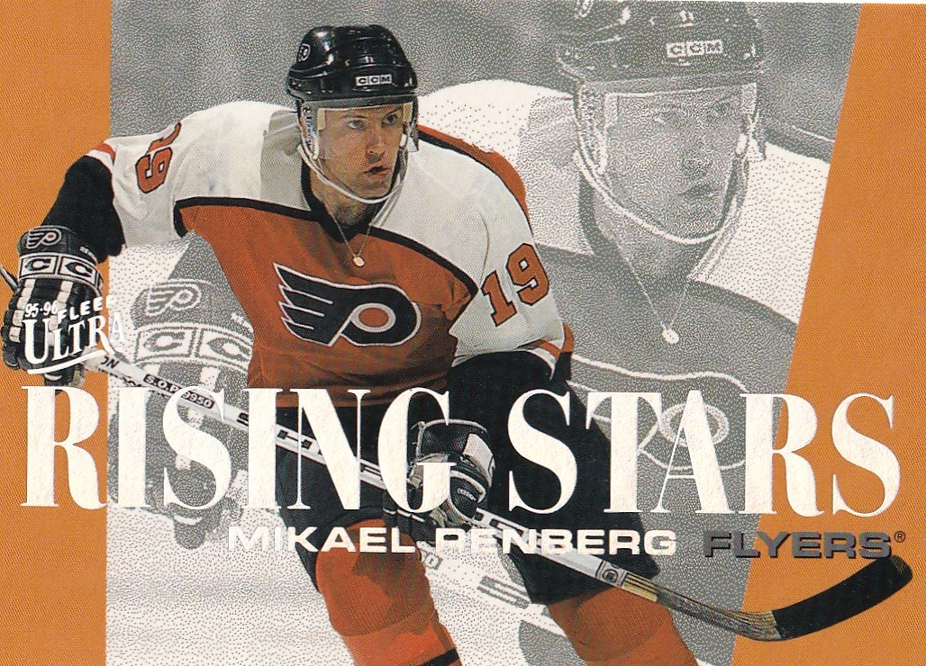 Hokejová karta Mikael Renberg Fleer Ultra Extra 1995-96 Rising Stars č. 7 of 10