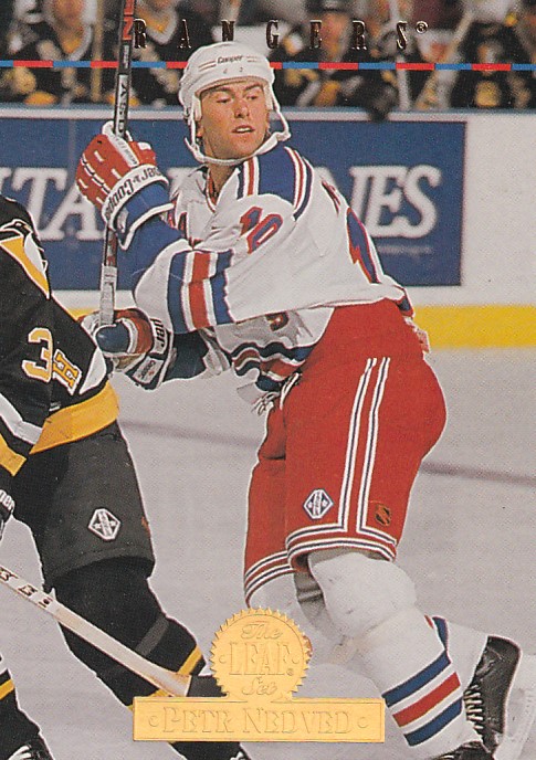 Hokejová karta Petr Nedvěd Donruss Leaf 1994-95 řadová č. 360