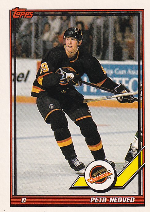 Hokejová karta Petr Nedvěd Topps 1991-92 řadová č. 141