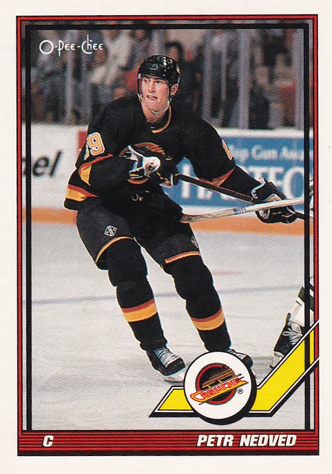 Hokejová karta Petr Nedvěd O-Pee-Chee 1991-92 řadová č. 141