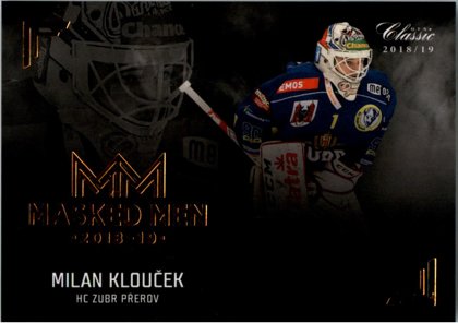 Hokejová karta Milan Klouček OFS Chance Liga 2018-19 Masked Men 