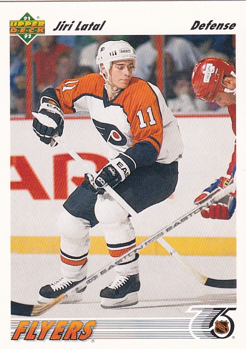 Hokejová karta Jiří Látal Upper Deck 1991-92 řadová č. 404