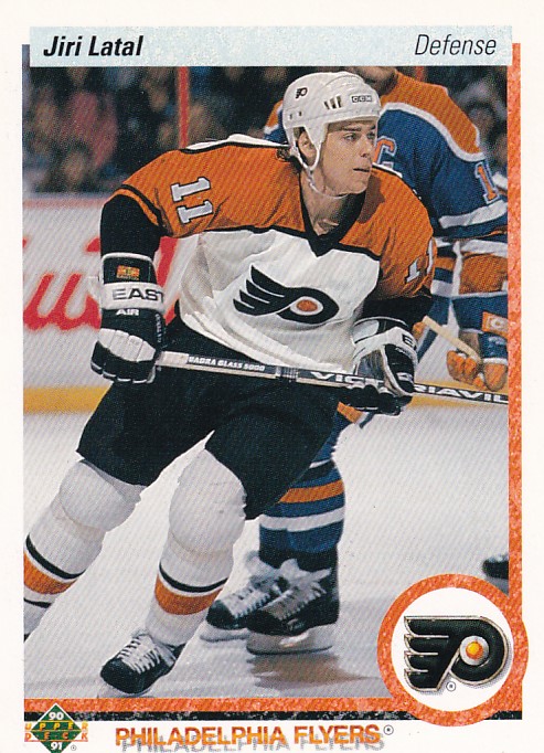 Hokejová karta Jiří Látal Upper Deck 1990-91 řadová č. 410