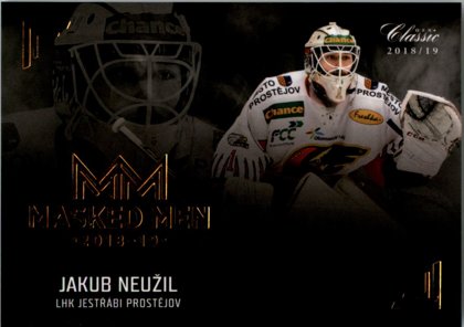 Hokejová karta Jakub Neužil OFS Chance Liga 2018-19 Masked Men 