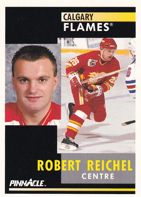 Hokejová karta Robert Reichel Pinnacle 1991-92 řadová č. 56