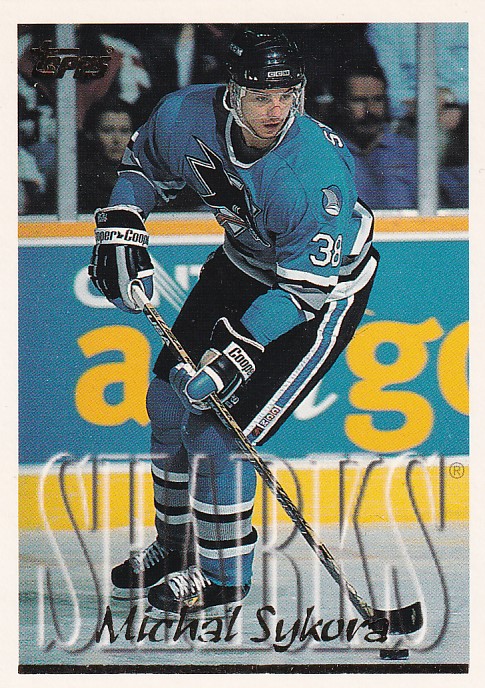 Hokejová karta Michal Sýkora Topps 1995-96 řadová č. 105