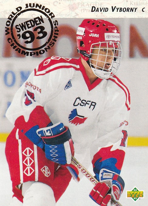 Hokejová karta David Výborný Upper Deck 1992-93 World Junior č. 600