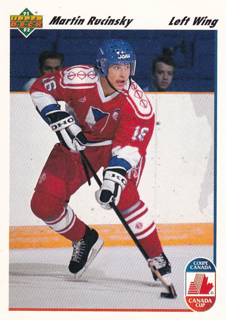 Hokejová karta Martin Ručinský Upper Deck 1991-92 Czechoslovakia č. 19