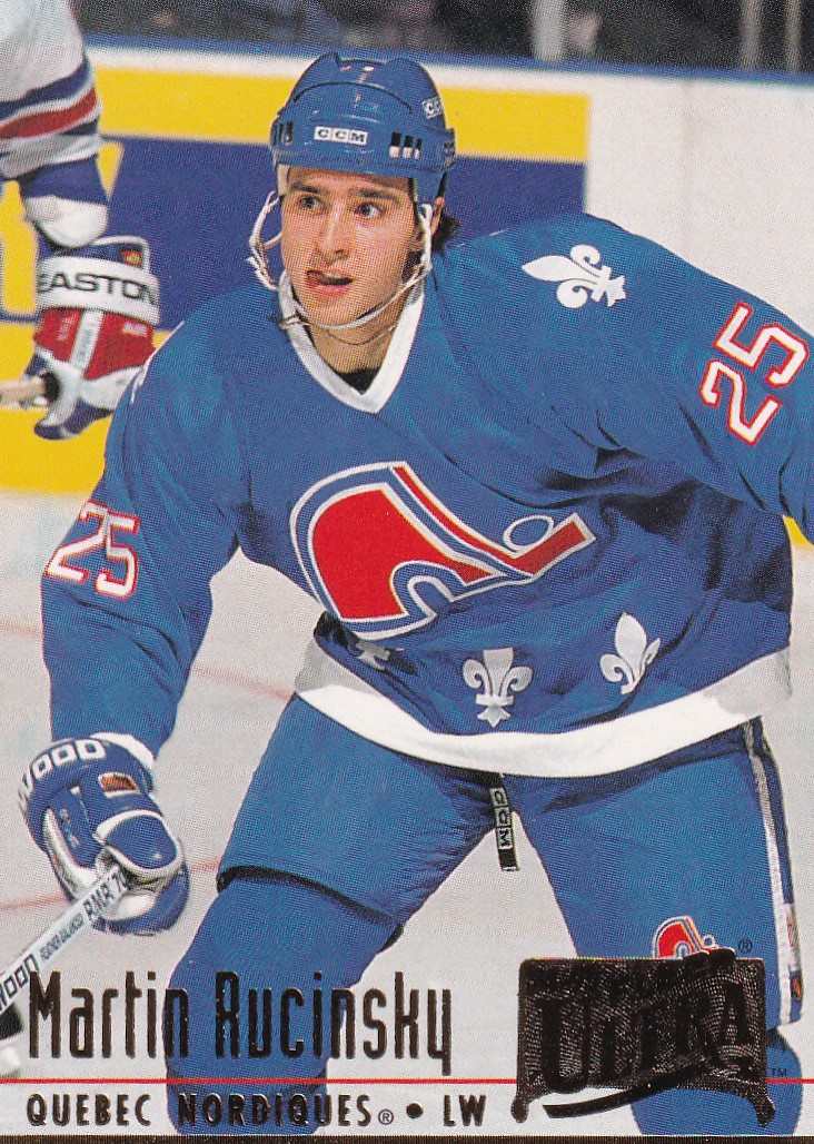 Hokejová karta Martin Ručinský Fleer Ultra 1994-95 řadová č. 179