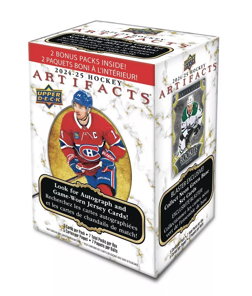 Box hokejových karet UD Artifacts 2024-25 Blaster