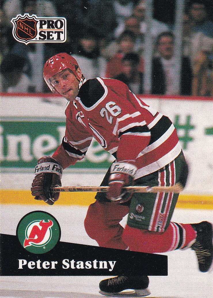 Hokejová karta Peter Šťastný Pro Set 1991-92 řadová č. 143