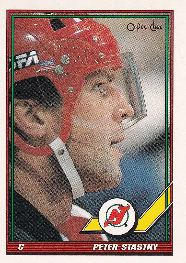 Hokejová karta Peter Šťastný Topps 1991-92 řadová č. 275
