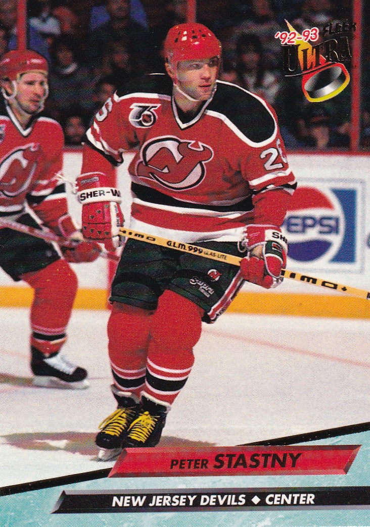 Hokejová karta Peter Šťastný Fleer Ultra 1992-93 řadová č. 118