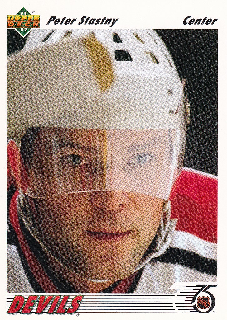 Hokejová karta Peter Šťastný Upper Deck 1991-92 řadová č. 113
