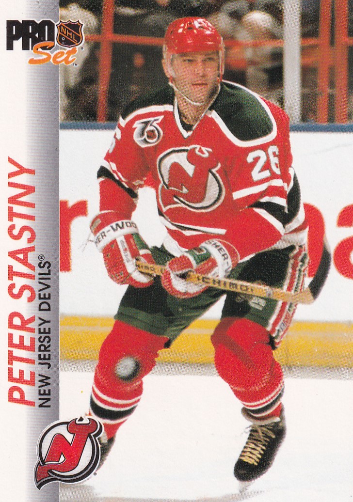 Hokejová karta Peter Šťastný Pro Set 1992-93 řadová č. 100