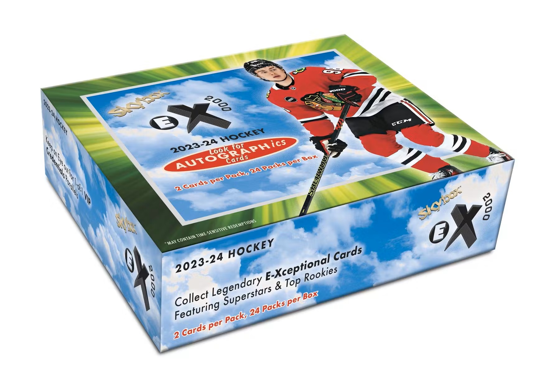 Box hokejových karet UD Skybox E-X 2000 2023-24 Hobby