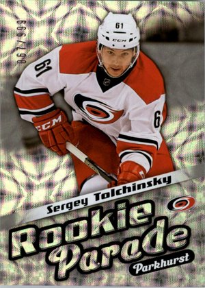 Hokejová karta Sergey Tolchinsky Parkhurst 2016-16 Rookie Parade limit /999