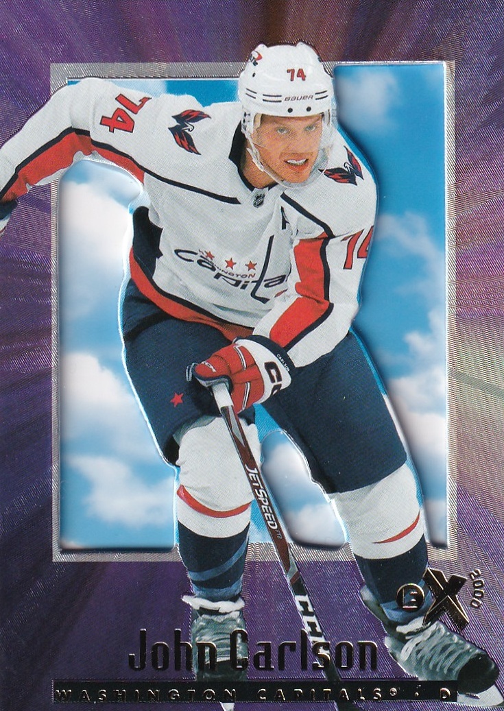 Hokejová karta John Carlson Skybox E-X 2000 řadová č. 3