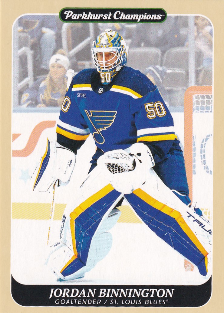 Hokejová karta Jordan Binnington UD Parkhurst 2023-24 řadová č. 126