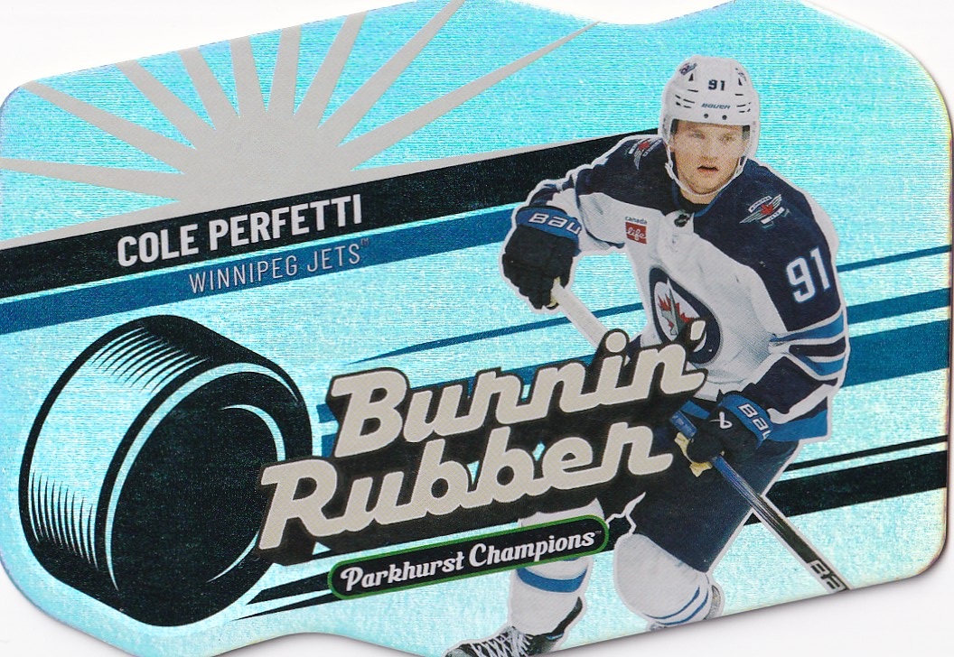 Hokejová karta Cole Perfetti UD Parkhurst 2023-24 Bunnin Rubber č. BR-27