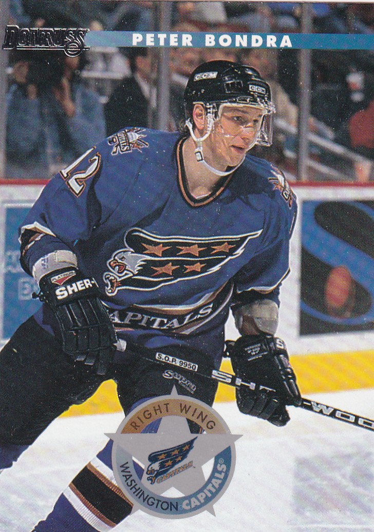 Hokejová karta Peter Bondra Donruss 1996-97 řadová č. 147