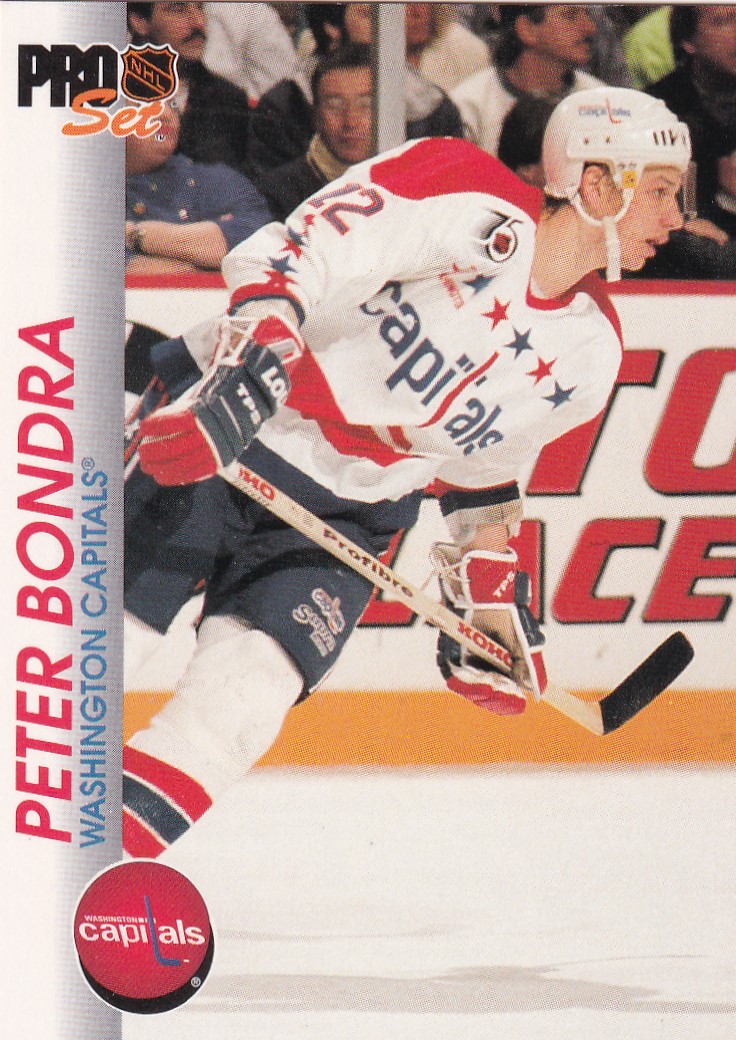 Hokejová karta Peter Bondra Pro Set 1992-93 řadová č. 209