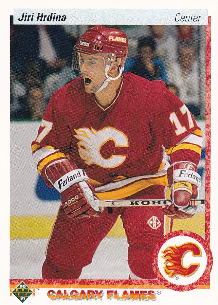 Hokejová karta Jiří Hrdina Upper Deck 1990-91 řadová č. 292
