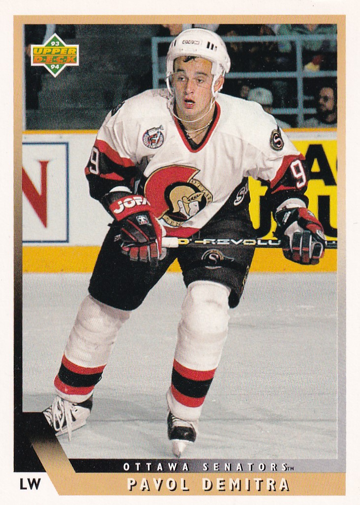 Hokejová karta Pavol Demitra Upper Deck 1993-94 řadová č. 372