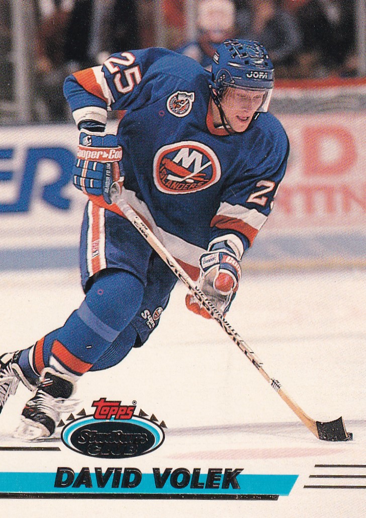 Hokejová karta David Volek Topps Stadium Club 1993-94 řadová č. 324