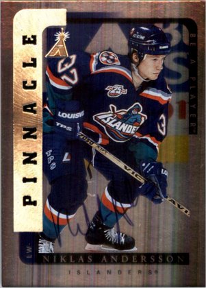 Hokejová karta Niklas Anderson BE A PLAYER 1996-97 Silver Autograph č. 98  