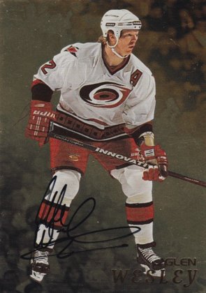 Hokejová karta Glen Wesley In The Game Be A Player 1998-99 Autograph Gold č. 26 
