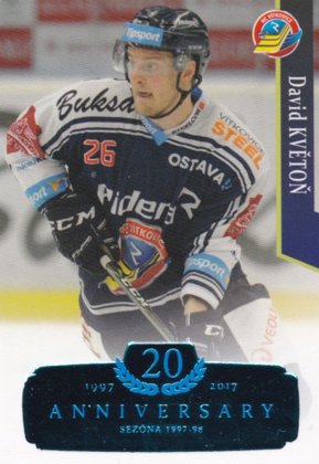 Hokejová karta David Květoň OFS 17/18 S.II. Blue RETRO