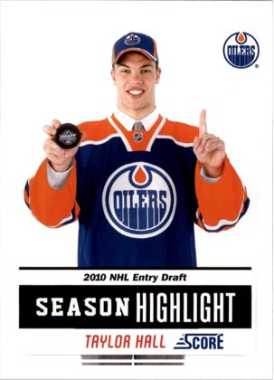 Hokejová karta Taylor Hall Panini Score 2011-12 Season Highlight č. 1