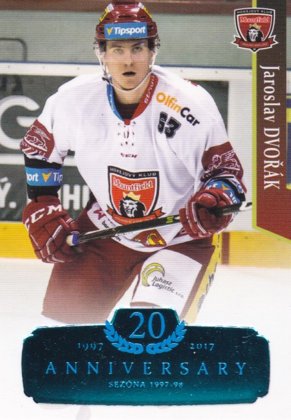 Hokejová karta Jaroslav Dvořák  OFS 17/18 S.II. Blue RETRO