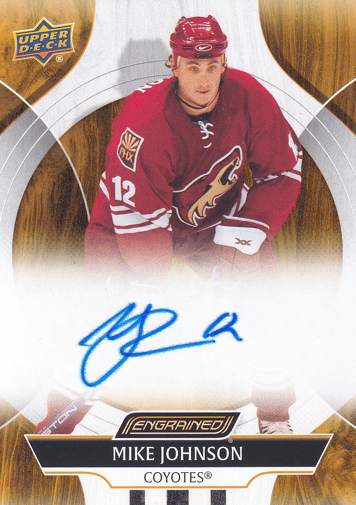 Hokejová karta Mike Johnson UD Engrained Icons 2024-25 Autograph č. CA-MJ