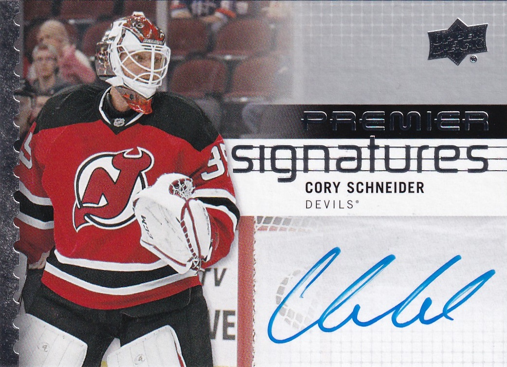 Hokejová karta Cory Schneider Upper Deck Premier 2016-17 Premier Signatures č. PS-CS
